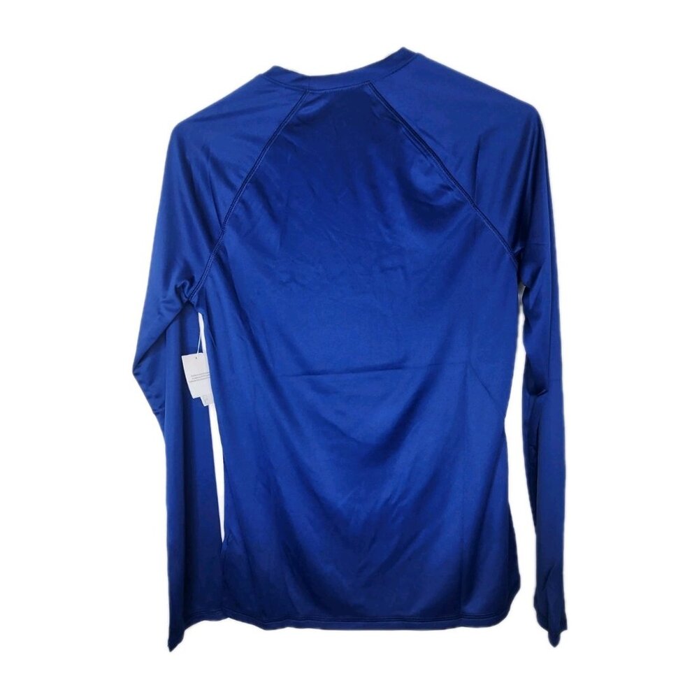 Essentials Woman’s Rash Guard Long Sleeve Top Navy Small - Picture 2 of 6